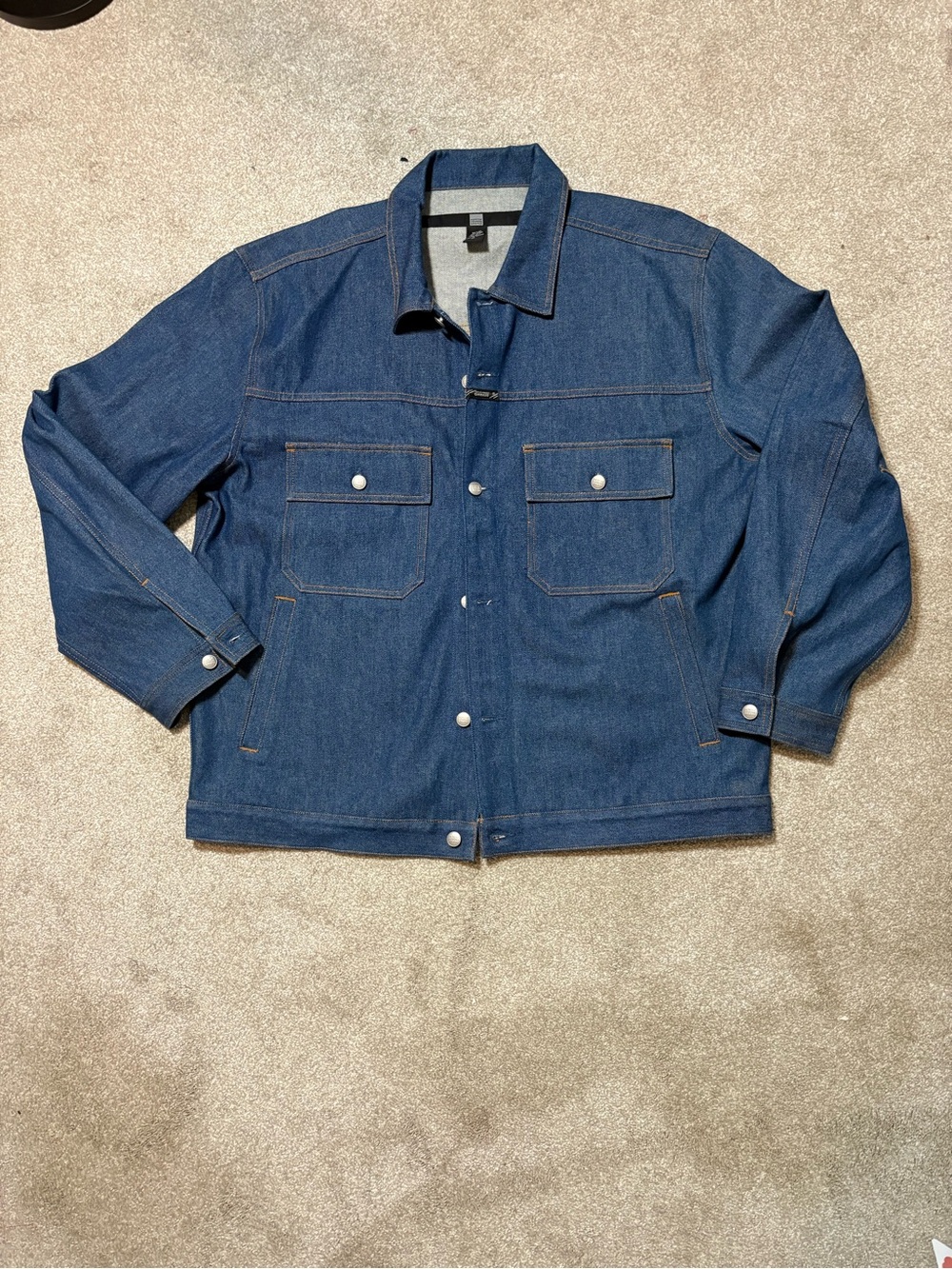 Marithé + François Girbaud Denim Trucker Jacket Blue Jean Workwear Y2K Vintage